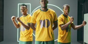 3 Bafana Bafana players sporting 10bet shirts