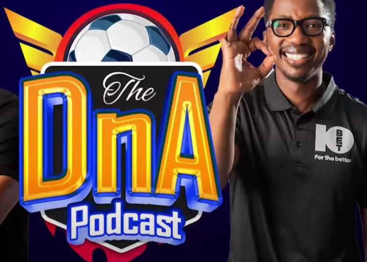 Andile Ncube posing with OK sign and 10bet shirt