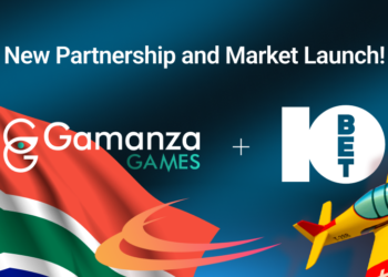 Gamanza gaming and 10bet logos banner