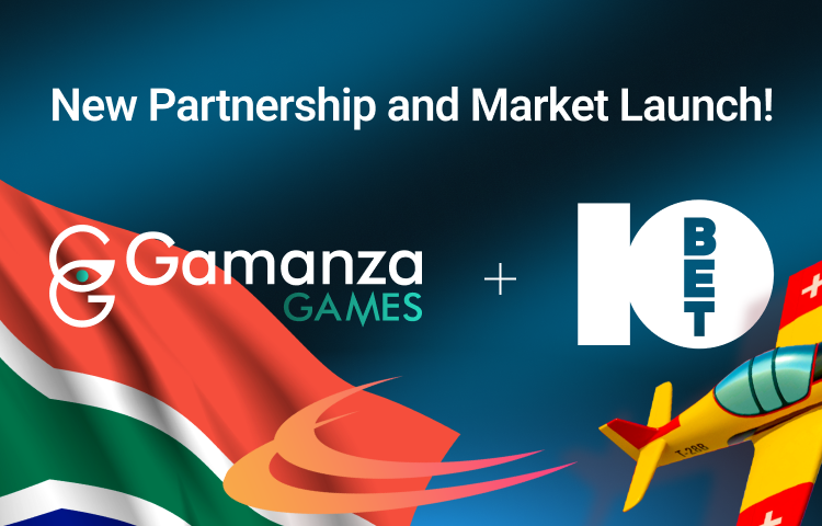 Gamanza gaming and 10bet logos banner