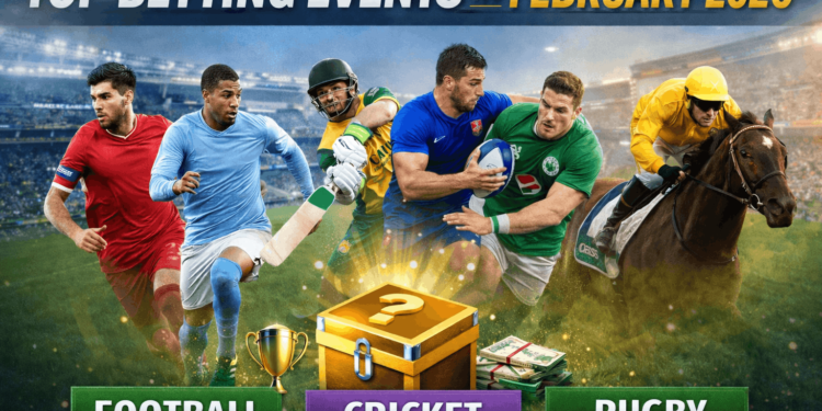 Top Betting Events in February 2026: Football, Cricket, Rugby and Horse Racing Highlights