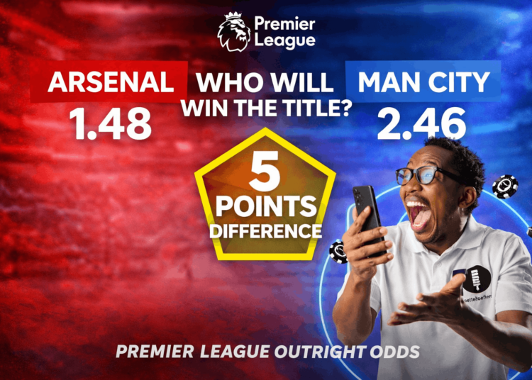 Andile wondering who wins EPL, positioned below Arsenal & Man City outright odds