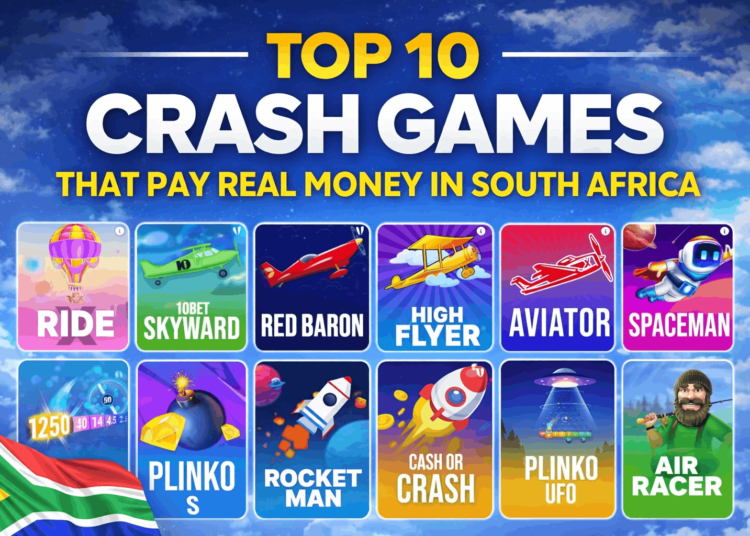 Top 10 Crash Games That Pay Real Money in South Africa